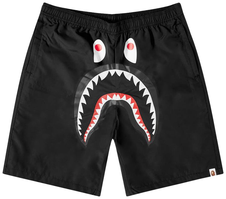 BAPE Space Camo Shark Reversible Shorts Black
