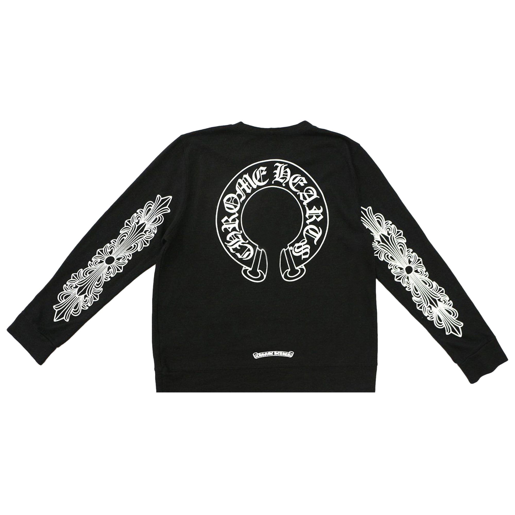 Size xxl Chrome Hearts Horseshoe Long-Sleeve T-Shirt 'Black/White'