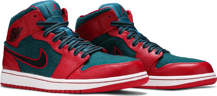 Air Jordan 1 Mid Gym Red Dark Sea