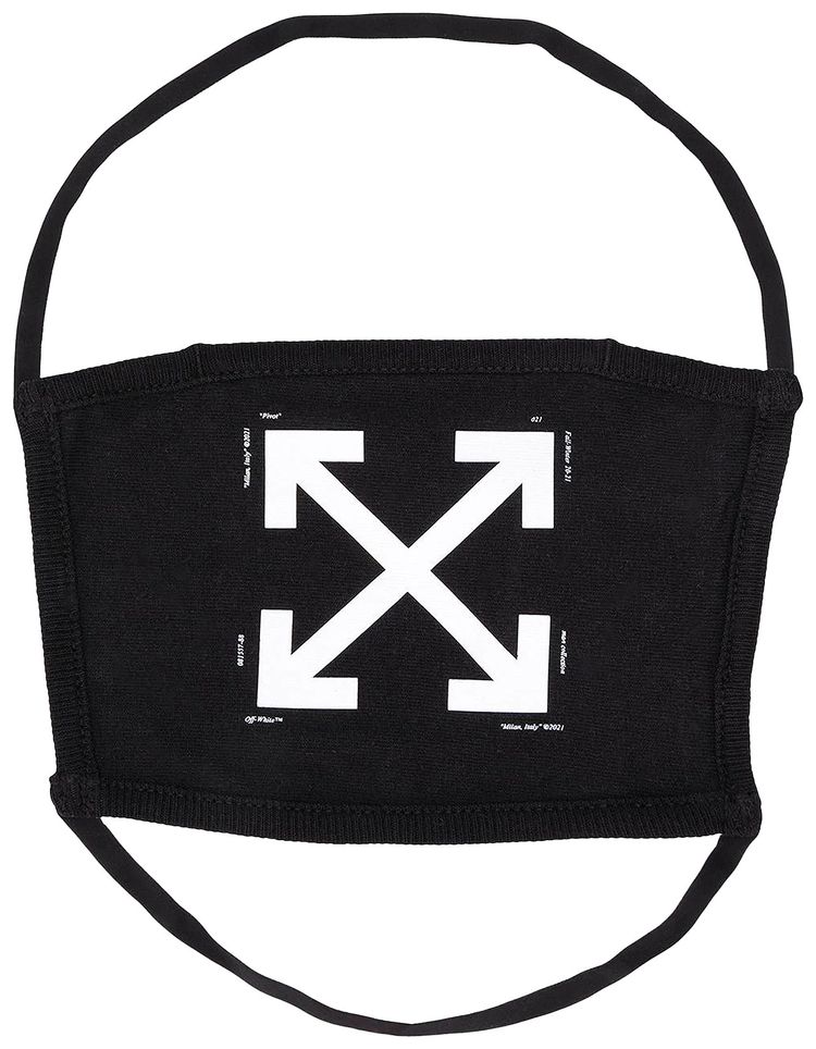 Off White Iconic Arrow Mask BlackWhite