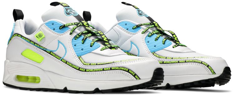 Nike Air Max 90 SE Worldwide Pack   Blue Fury Volt