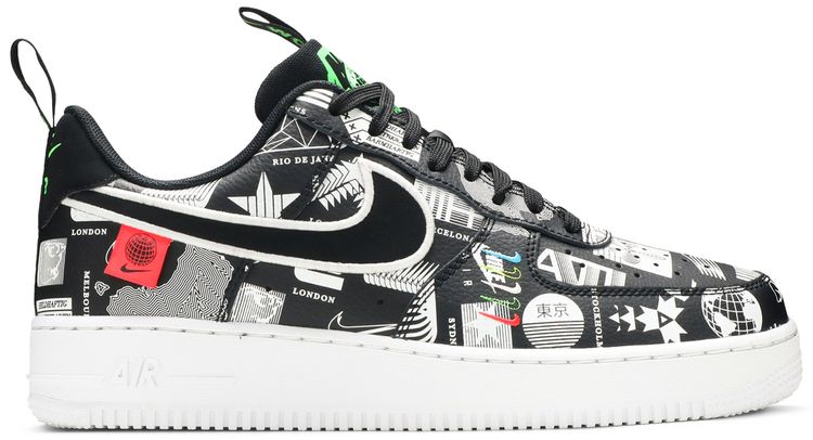 Nike Air Force 1 07 LX Worldwide Pack   Black