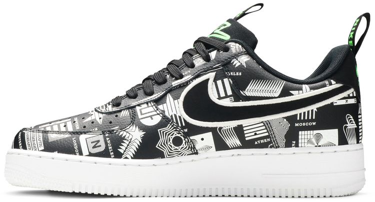 Nike Air Force 1 07 LX Worldwide Pack   Black