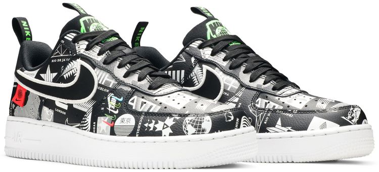 Nike Air Force 1 07 LX Worldwide Pack   Black