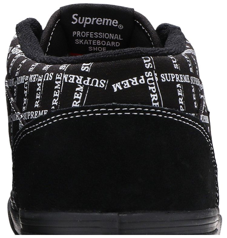 Supreme x Vans Half Cab Pro 92 Logo Pattern   Black