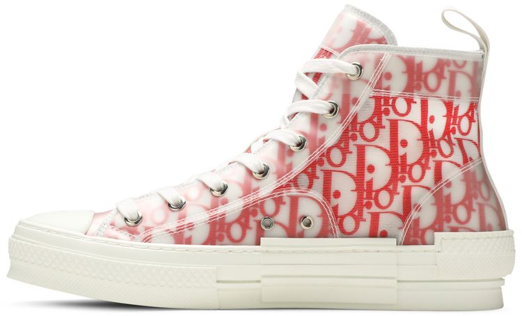 Dior B23 High Dior Oblique   White Red