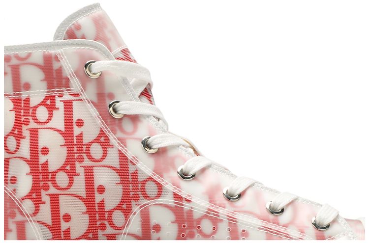 Dior B23 High Dior Oblique   White Red