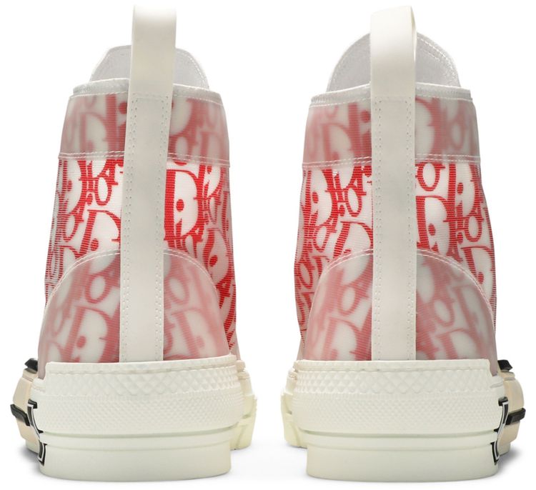 Dior B23 High Dior Oblique   White Red