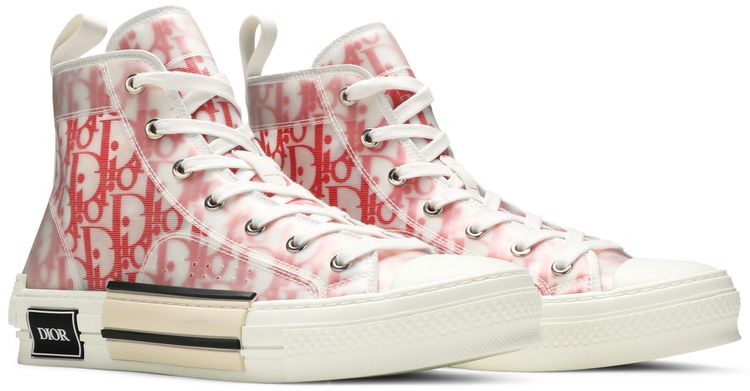 Dior B23 High Dior Oblique   White Red