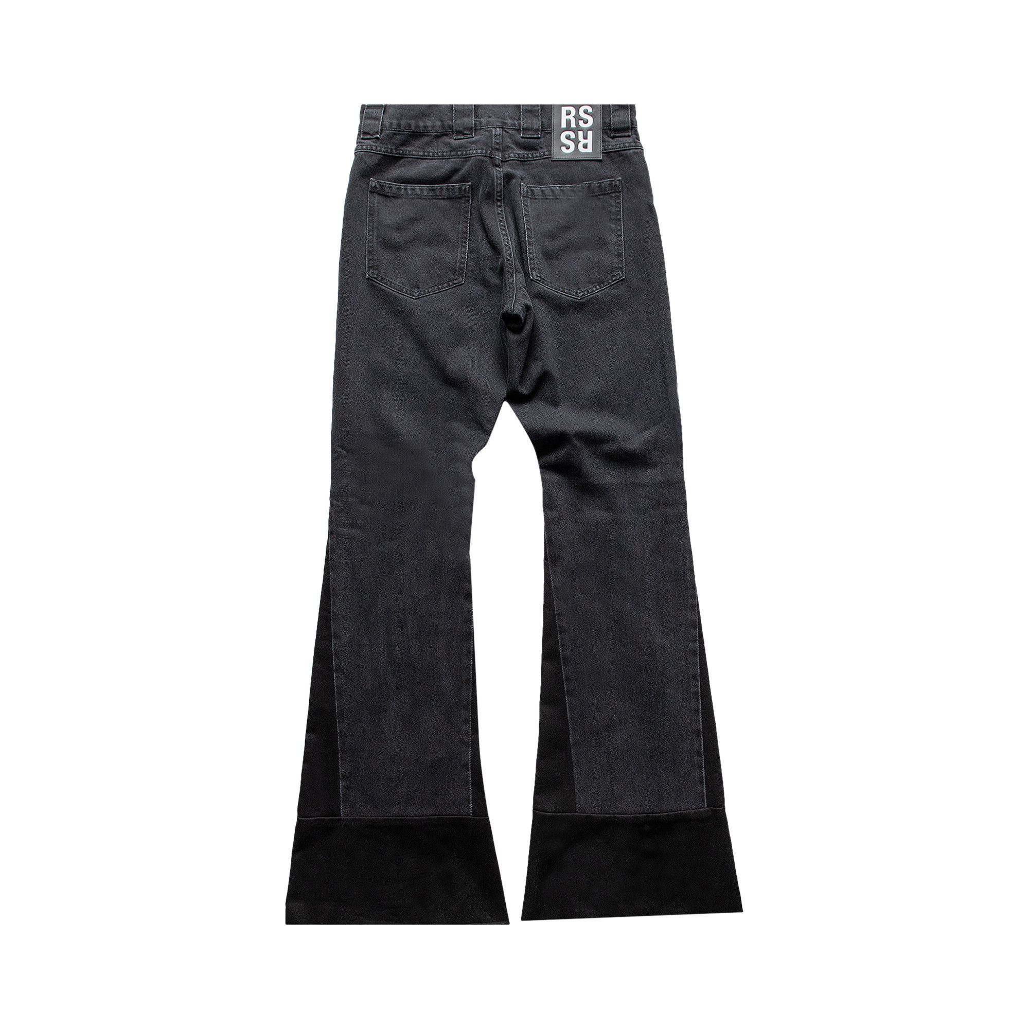 Buy Raf Simons Flared Denim Workwear Pants With Inserts