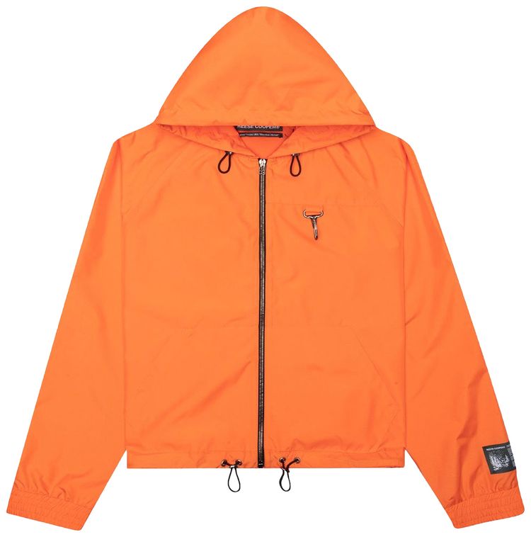 Reese Cooper Ripstop Zipped Hooded Jacket Orange