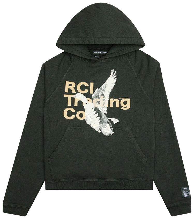 Reese Cooper RCI Duck Print Hooded Sweatshirt Forest