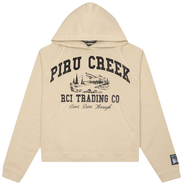 Reese Cooper Piru Creek Hooded Sweatshirt Khaki