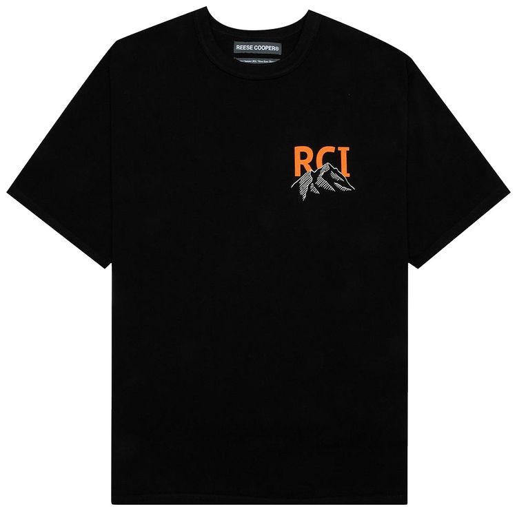 Reese Cooper Mountain Logo T Shirt Black