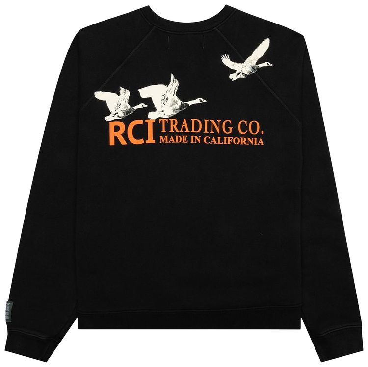 Reese Cooper Flying Ducks Crewneck Sweatshirt Black