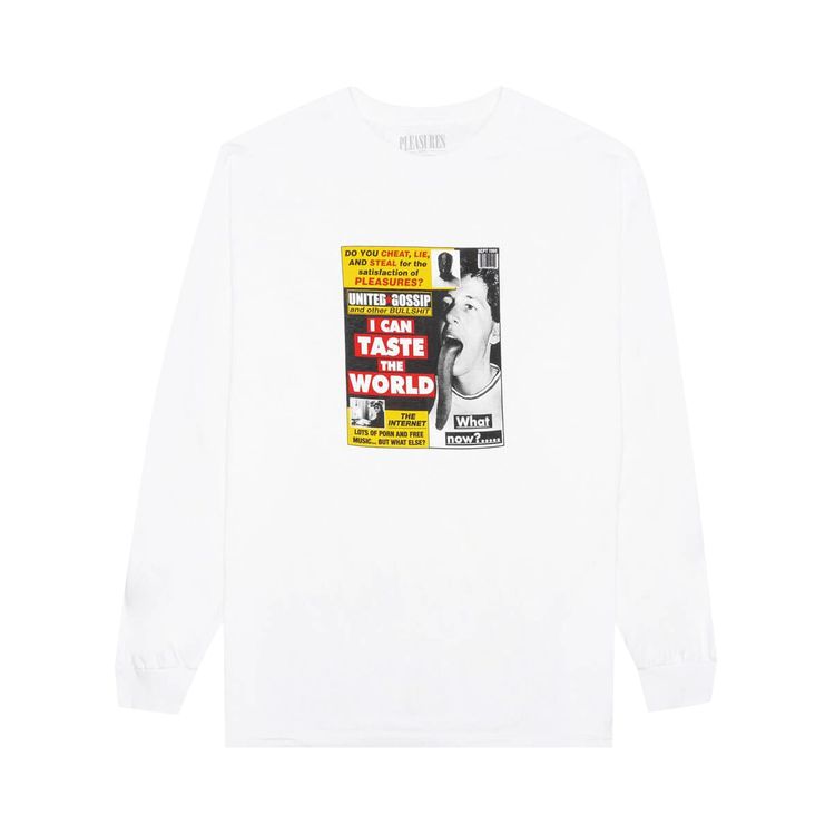 Pleasures Gossip Long Sleeve T Shirt White