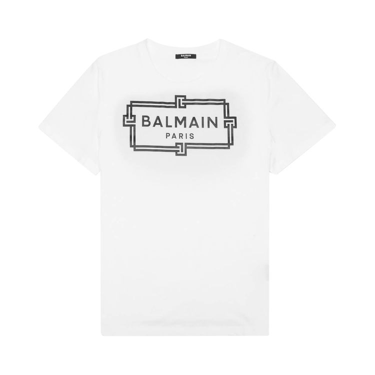 Balmain Oversized Printed T Shirt White