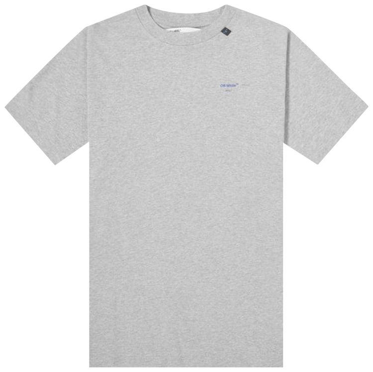 Off White Arrows Logo Tee Grey