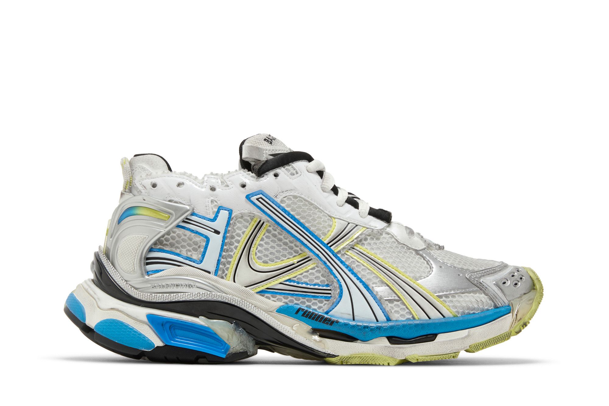 スニーカー BALENCIAGA FW25 Balenciaga Runner (772774 W3RMU 1100) Men's Runner Sneaker in Grey/yellow/white | Balenciaga US