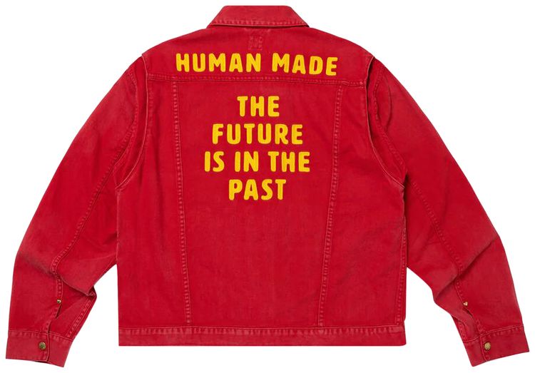 Human Made Zip Up Work Jacket Red