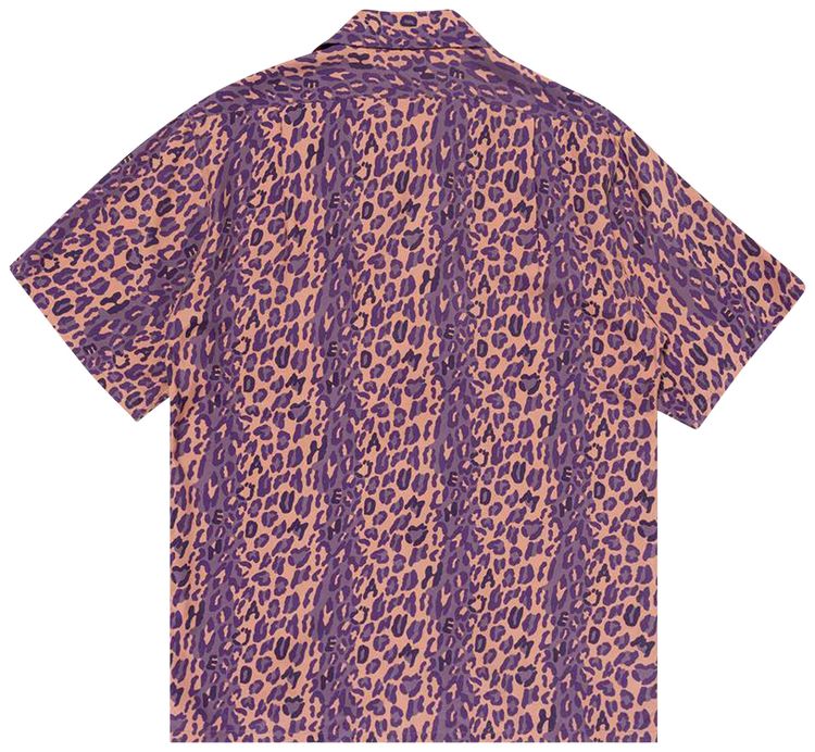 Human Made Leopard Aloha Shirt Purple