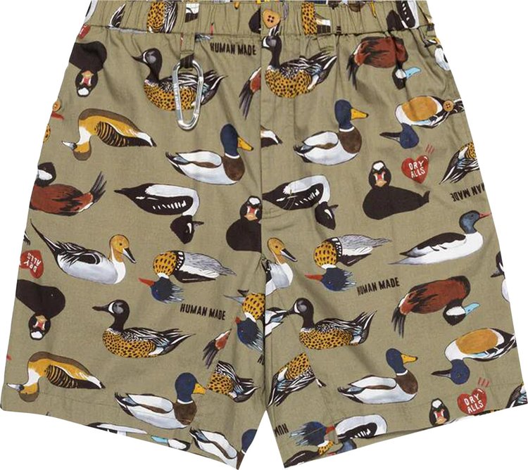 Human Made Duck Shorts Olive Drab