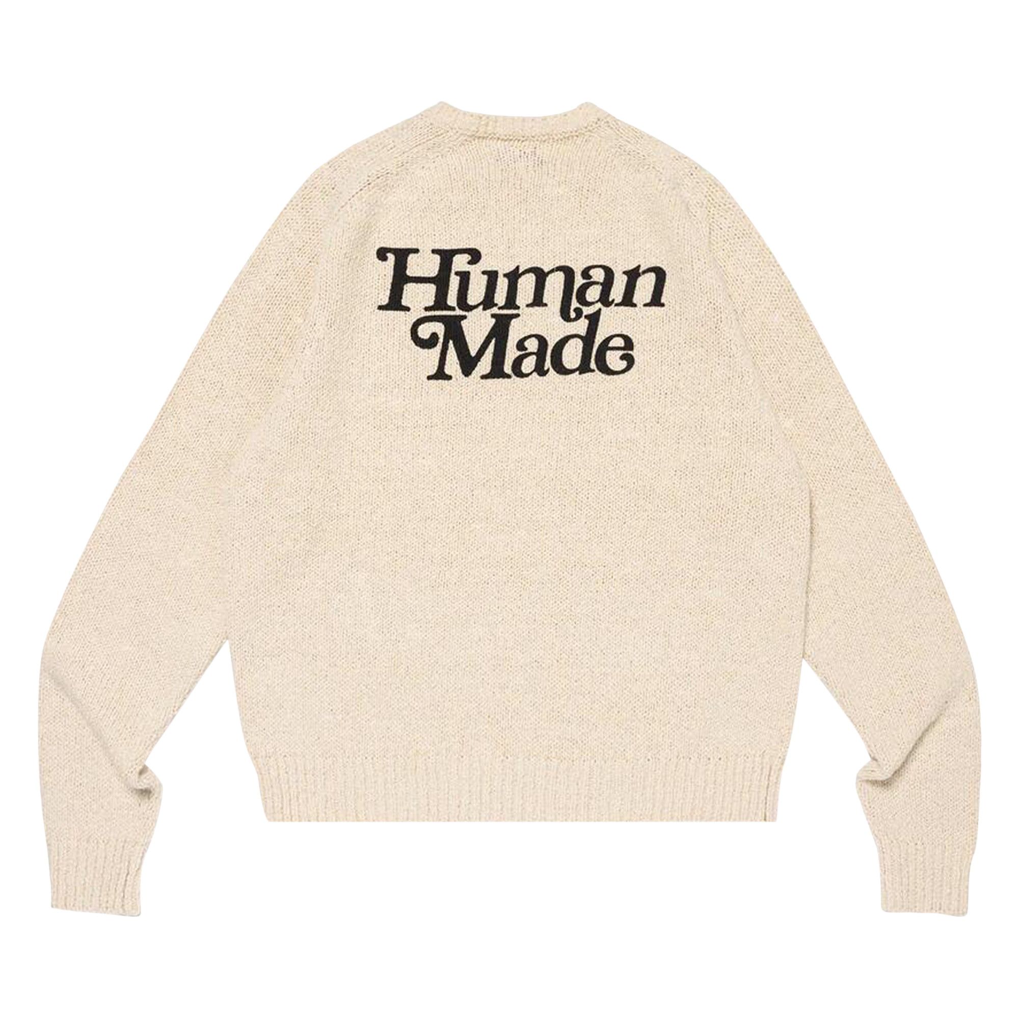 Buy Human Made Knit Sweater 'White' - XX27CS006 WHIT | GOAT
