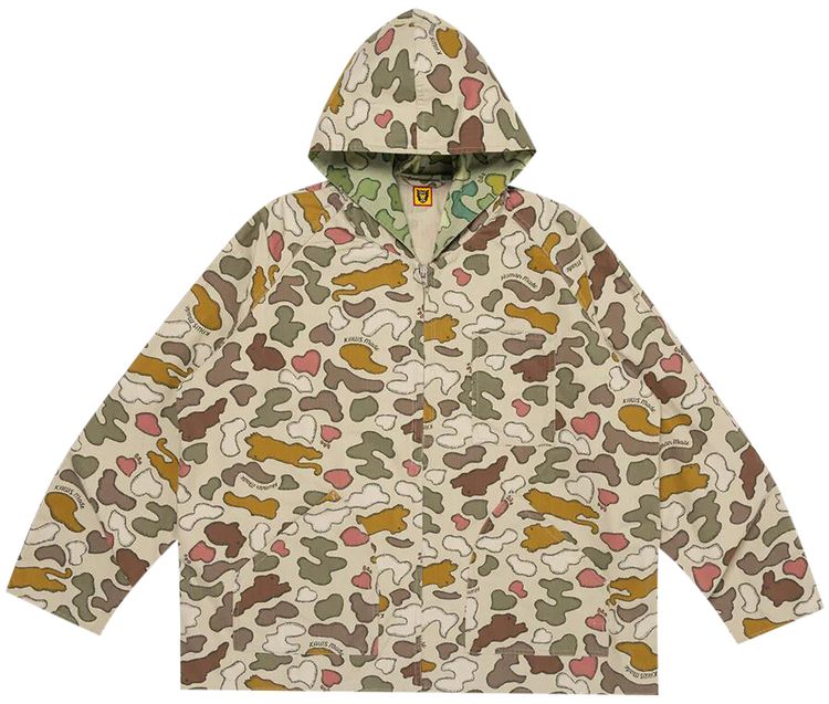 Human Made x KAWS Made Camo Jacket Brown