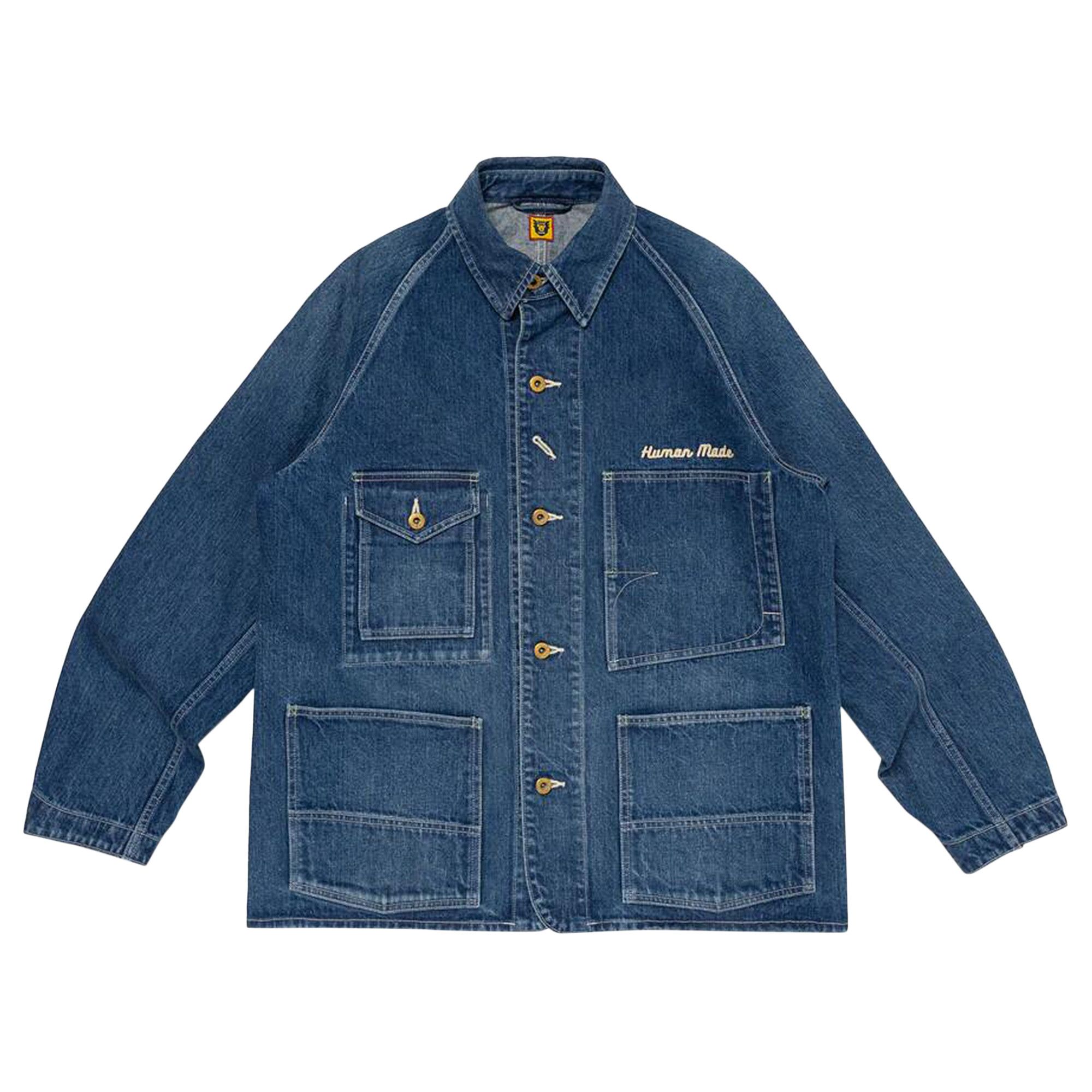 Size l Human Made Denim Coverall Jacket 'Indigo'