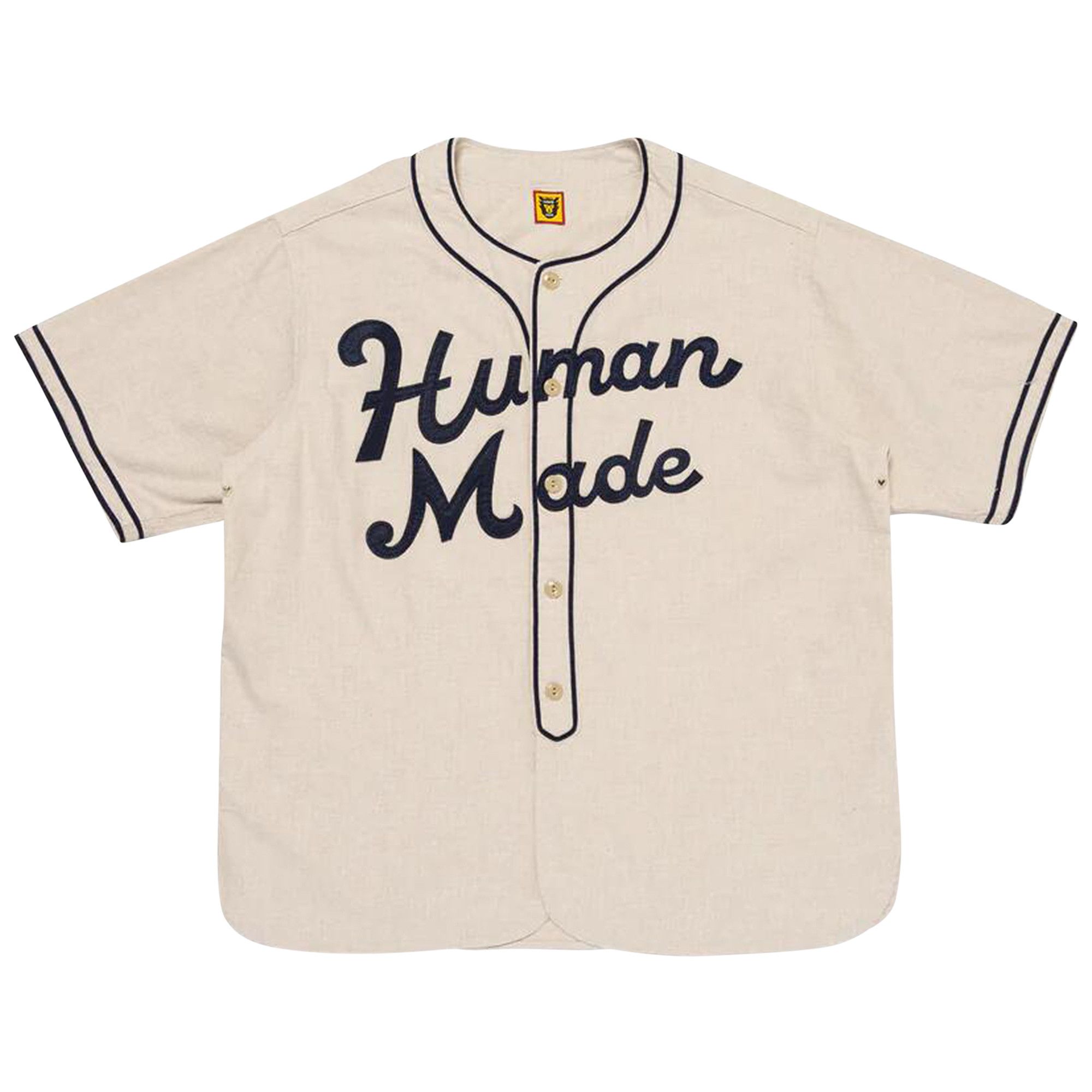 Buy Human Made Baseball Shirt 'Beige' - HM27SH022 BEIG | GOAT