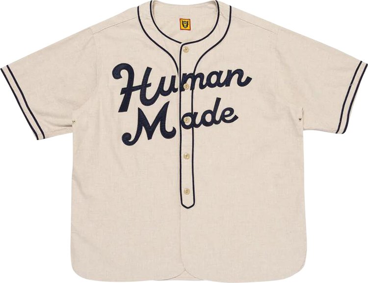 Human Made Baseball Shirt Beige