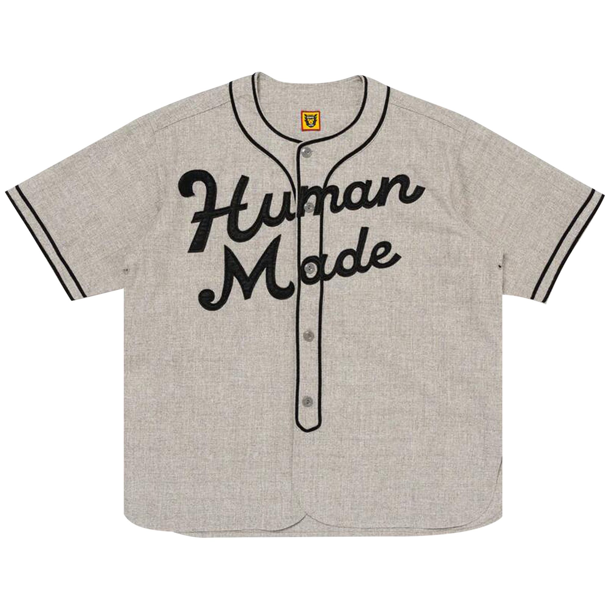 Buy Human Made Baseball Shirt 'Grey' - HM27SH022 GREY | GOAT