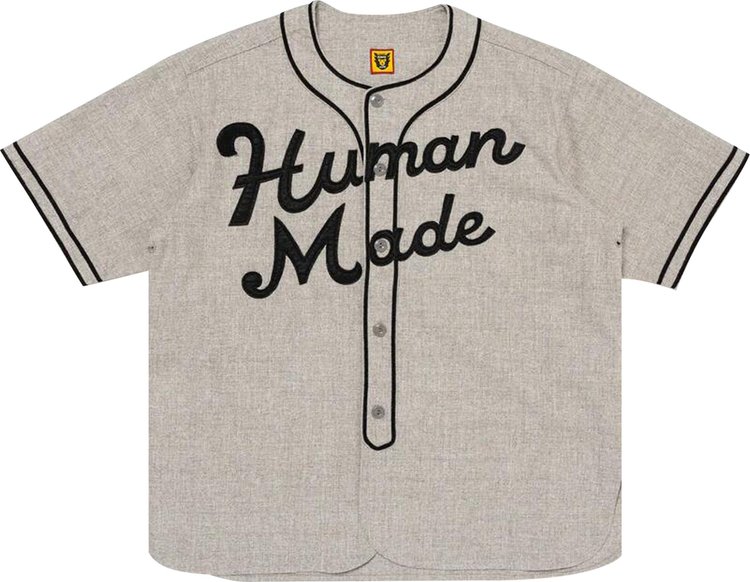 Human Made Baseball Shirt Grey