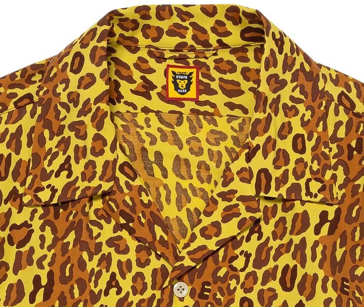Human Made Leopard Aloha Shirt Yellow