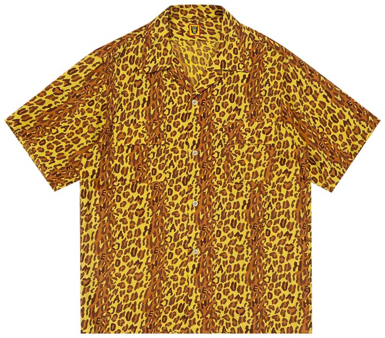 Human Made Leopard Aloha Shirt Yellow
