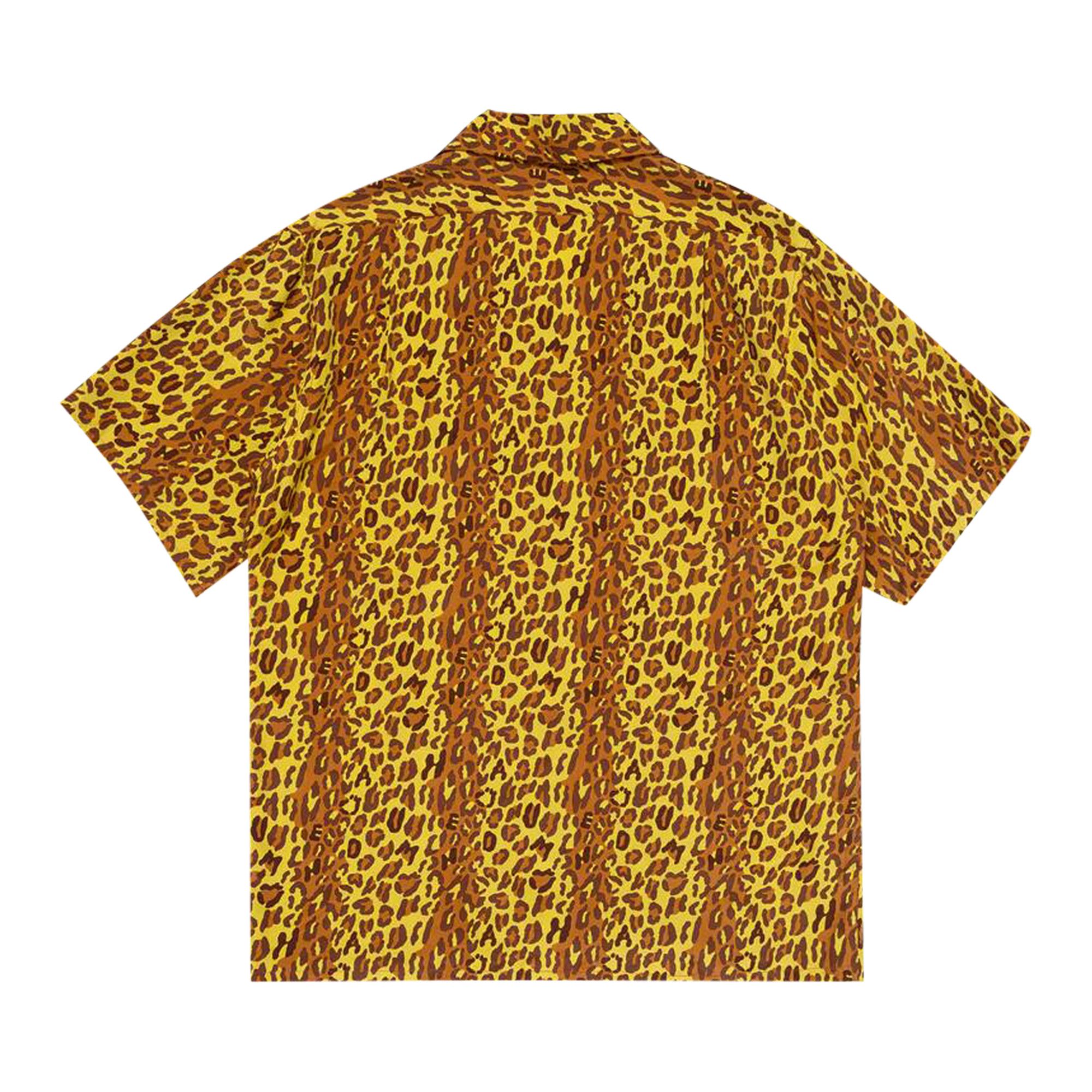 Buy Human Made Leopard Aloha Shirt 'Yellow' - HM27SH021 YELL | GOAT