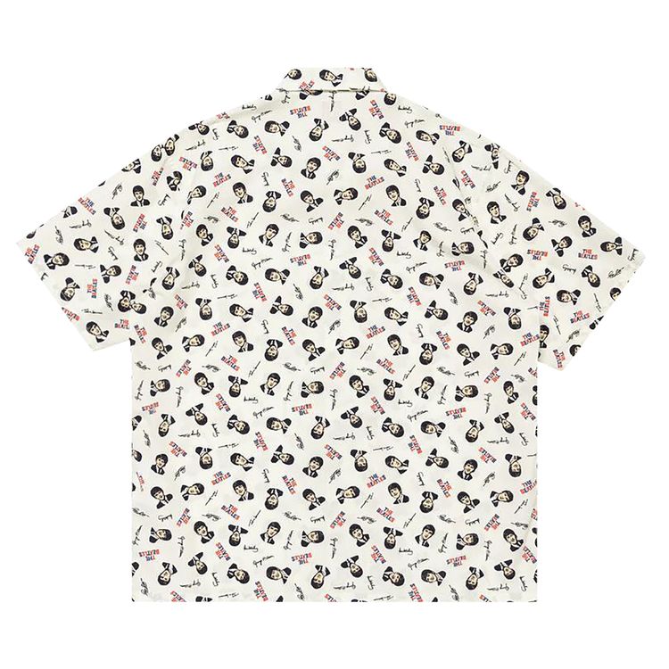 Human Made Beatles Aloha Shirt White