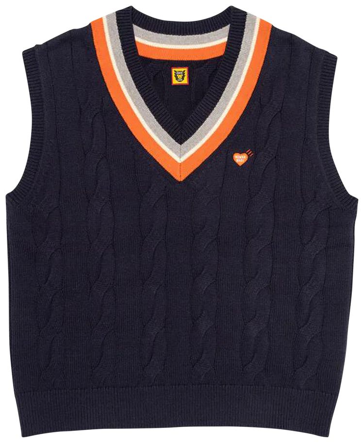 Human Made Knit Vest Navy