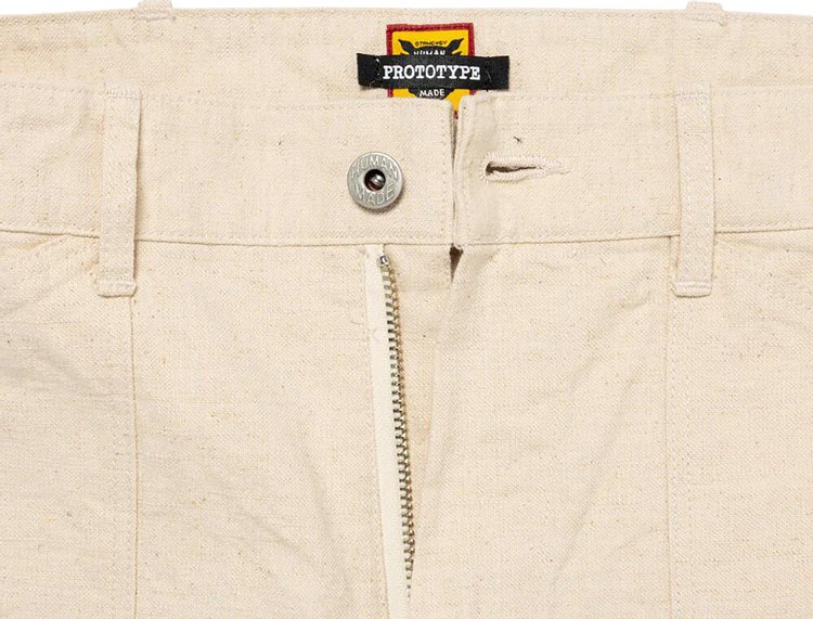 Human Made Work Shorts White