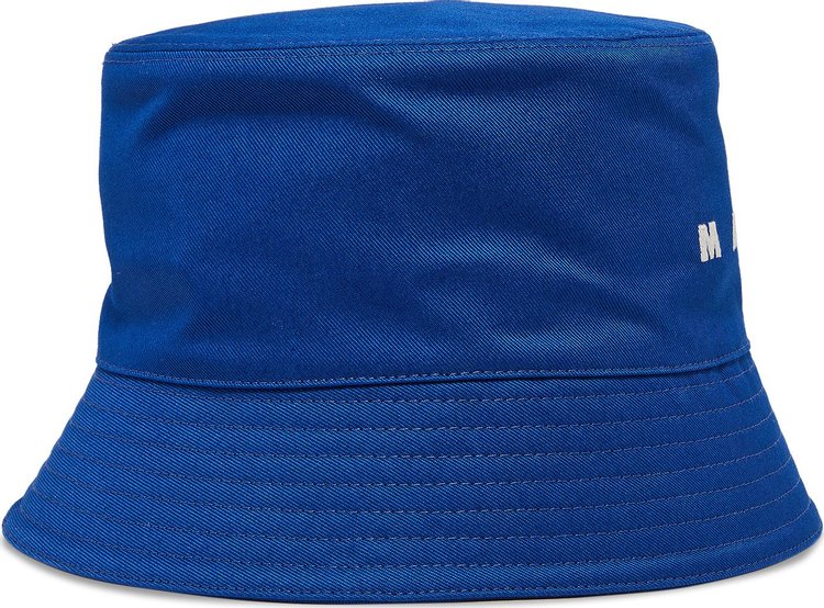 Marni Gabardine Bucket Hat Mazarine Blue