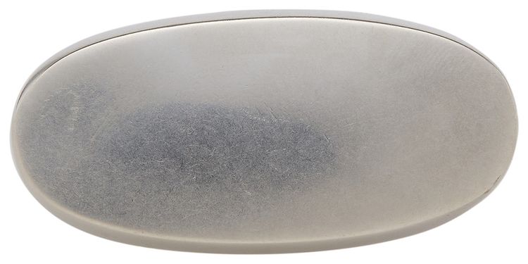 MM6 Maison Margiela Metal Elongated Ring Palladio Burattato