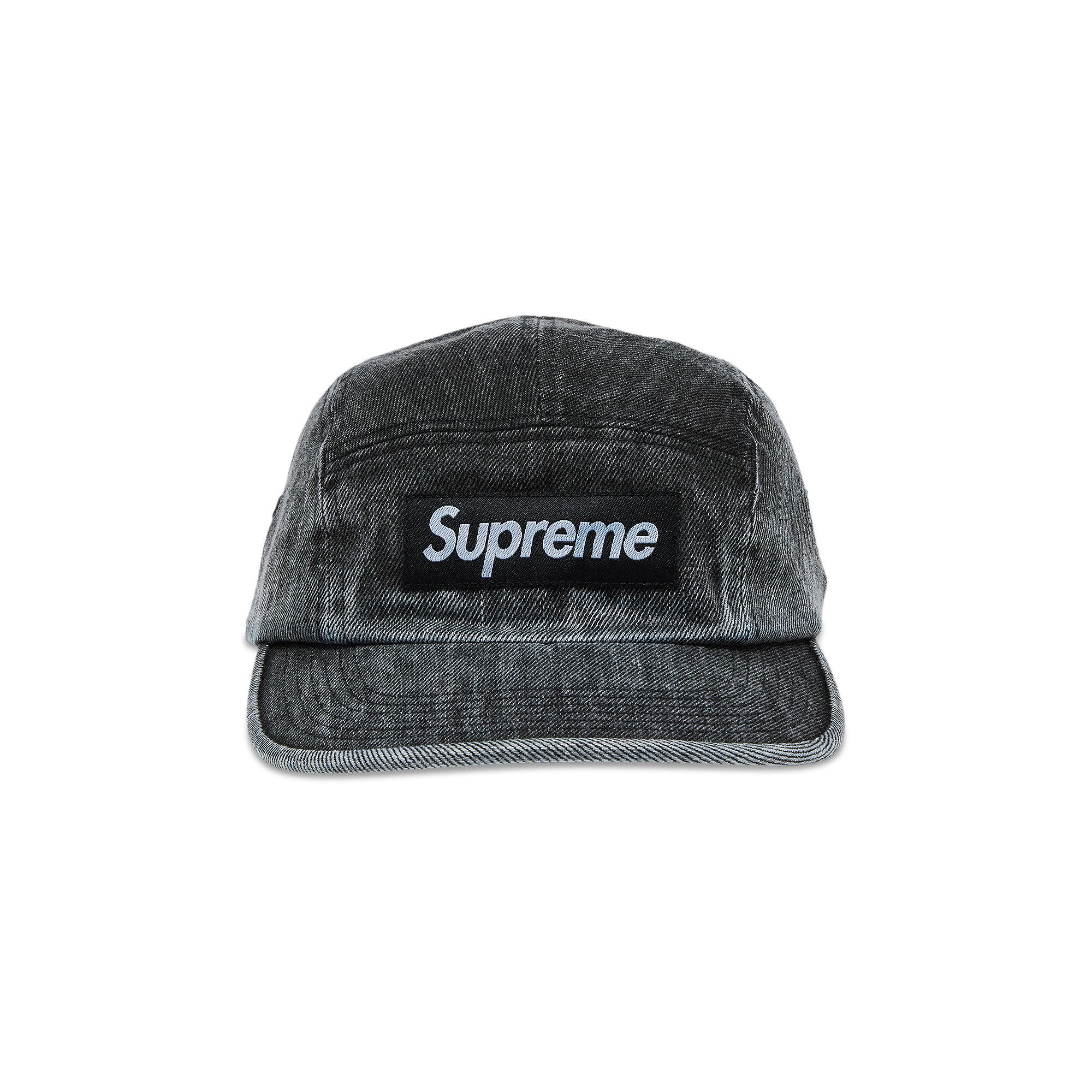 激安通販サイト 人気 Camp Denim Coated Supreme Buy Cap GOAT | BLACK SS24H35 - 'Black' 帽子