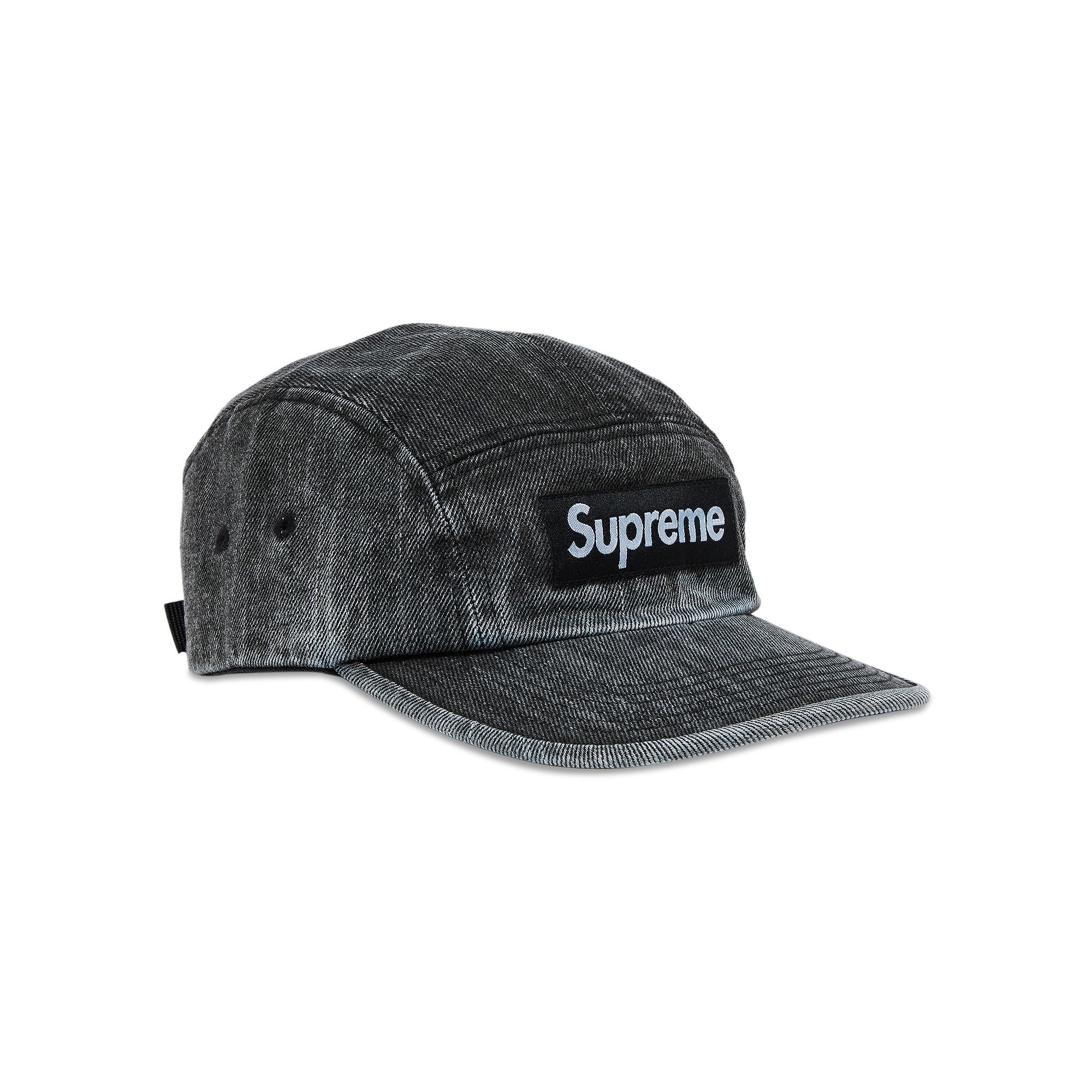帽子 Supreme Coated Denim Camp Cap Black 24SS Buy Supreme Coated Denim Camp Cap 'Black' - SS24H35 BLACK | GOAT