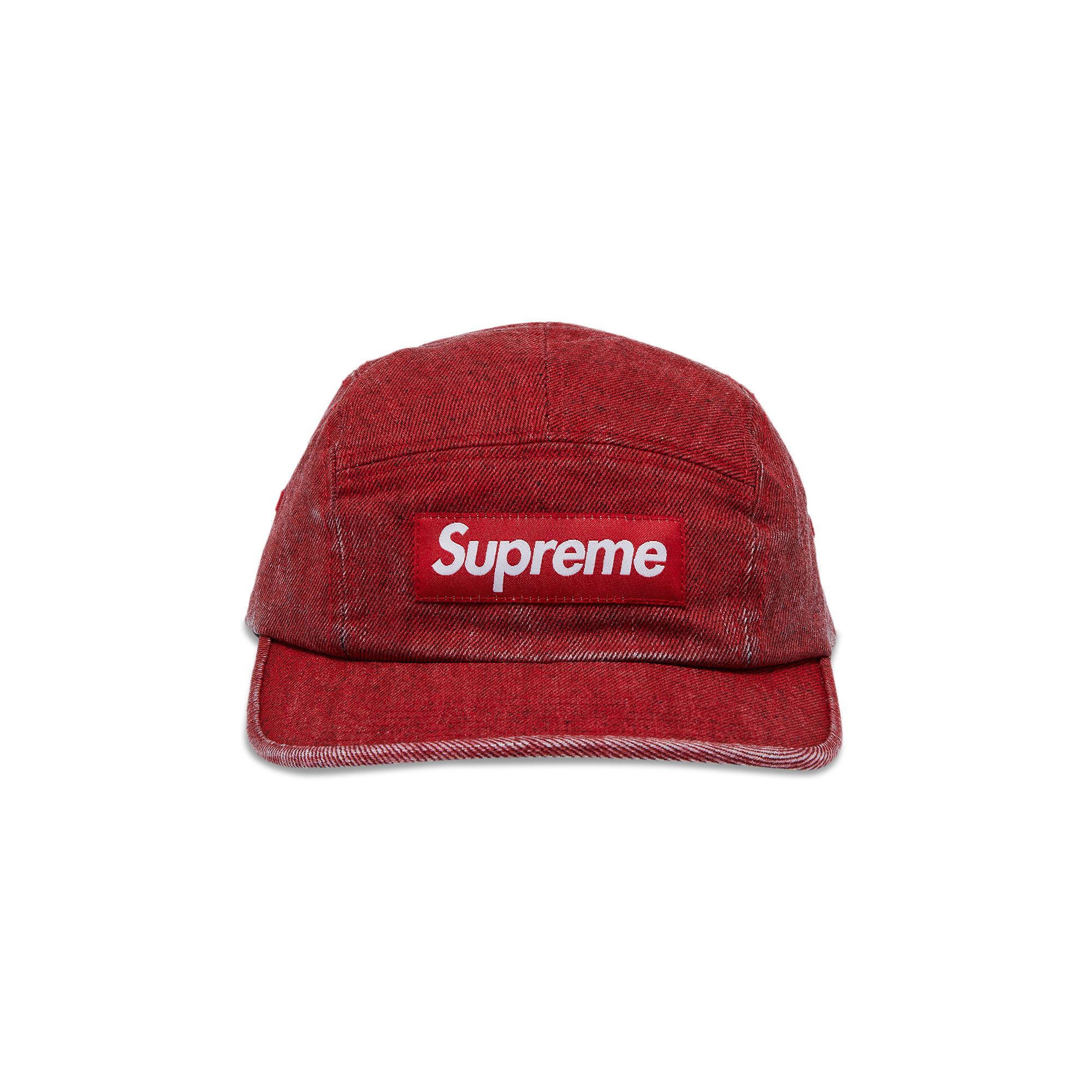 Buy Supreme Coated Denim Camp Cap 'Red' - SS24H35 RED | GOAT