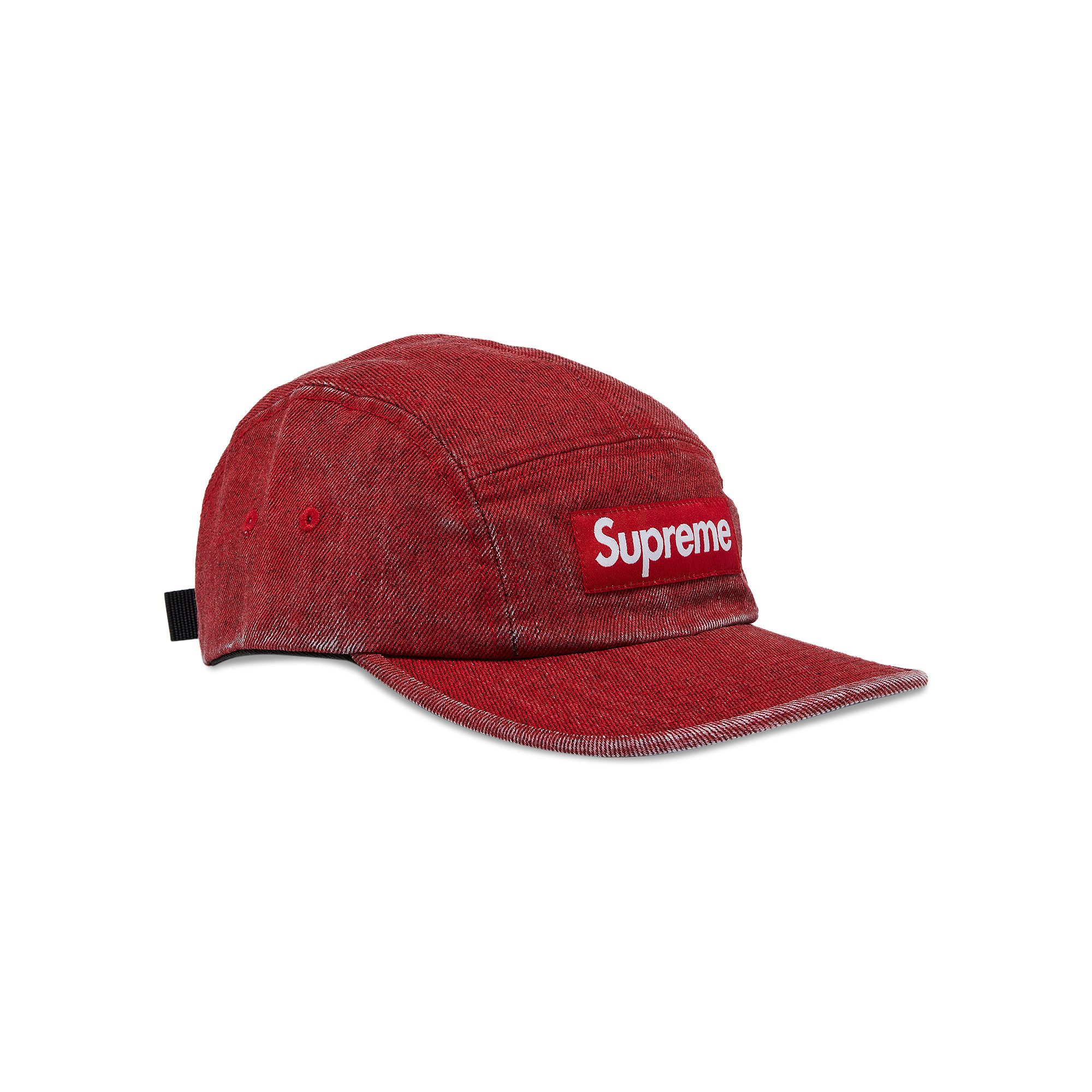 Buy Supreme Coated Denim Camp Cap 'Red' - SS24H35 RED | GOAT