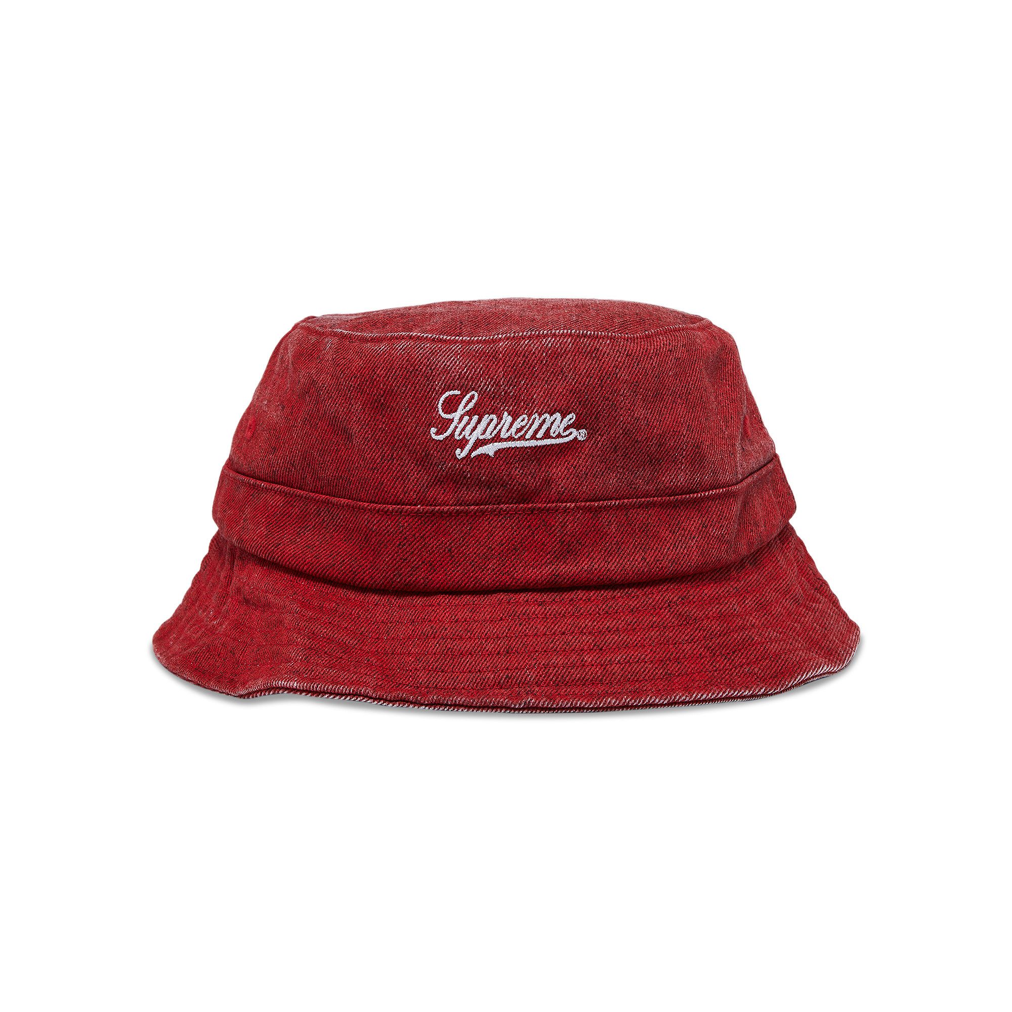 Size m/l Supreme Coated Denim Crusher 'Red'