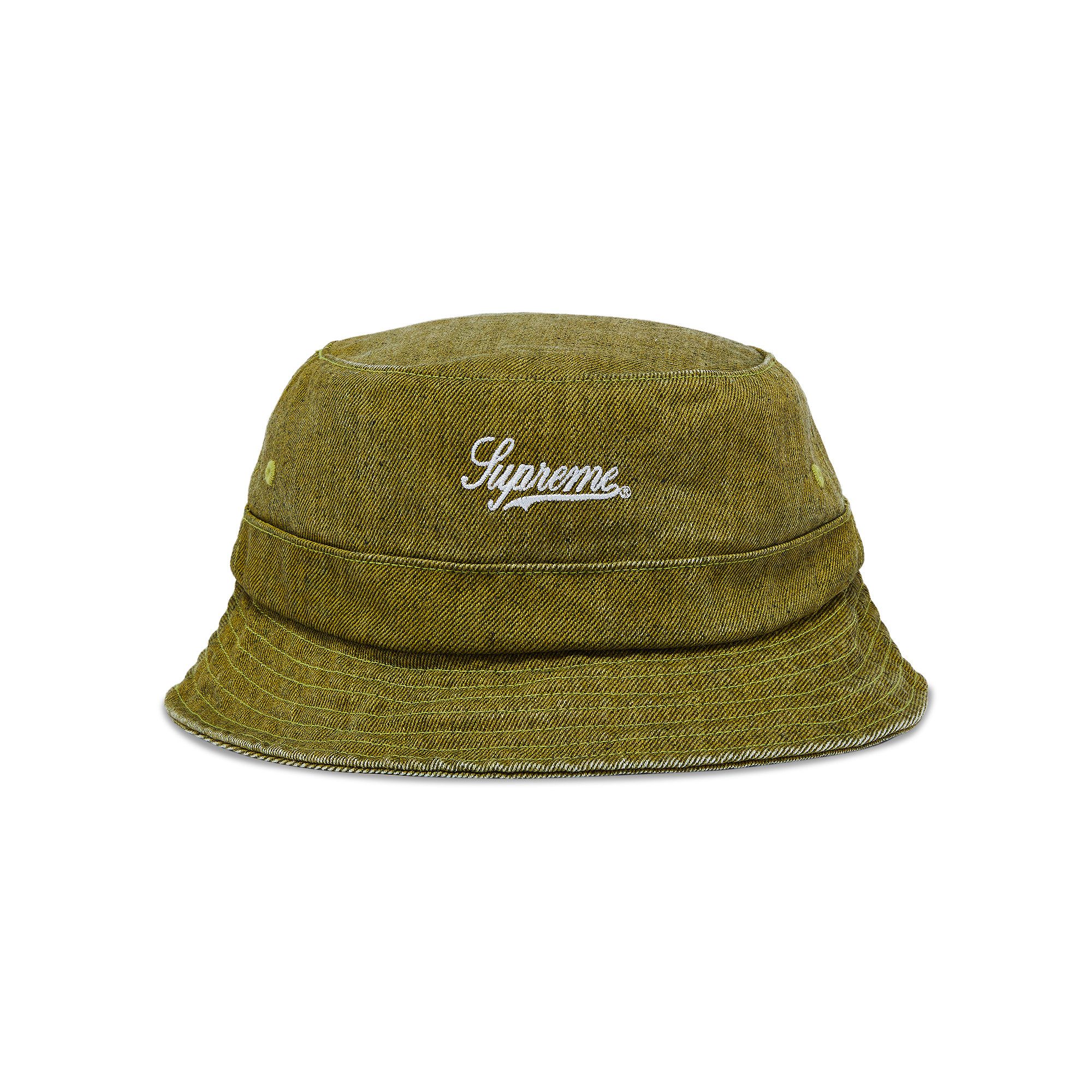 Size m/l Supreme Coated Denim Crusher 'Olive'