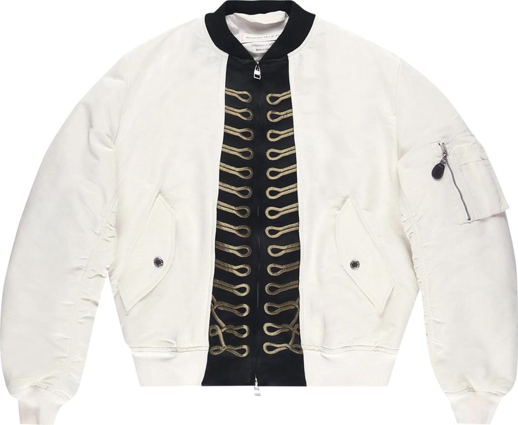 Alexander McQueen Tlrd Collar Bomber Bone