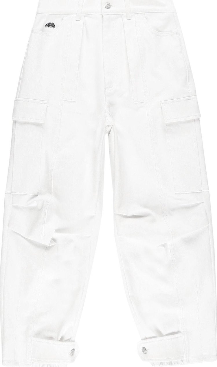 Alexander McQueen Denim Trouser Optical White