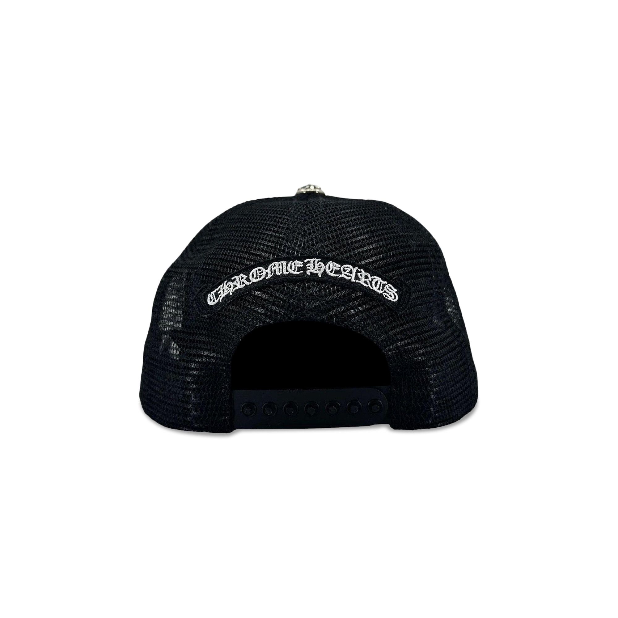Buy Chrome Hearts Triple Cross Trucker Hat 'Black/Black